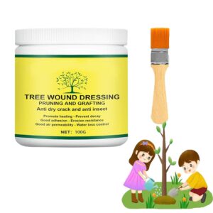 2024 Tree Wound Sealer and Pruning Dressing with Brush – Therapeutic Paste for Tree Wounds, Bonsai Lower Paste, and Pruning Sealer